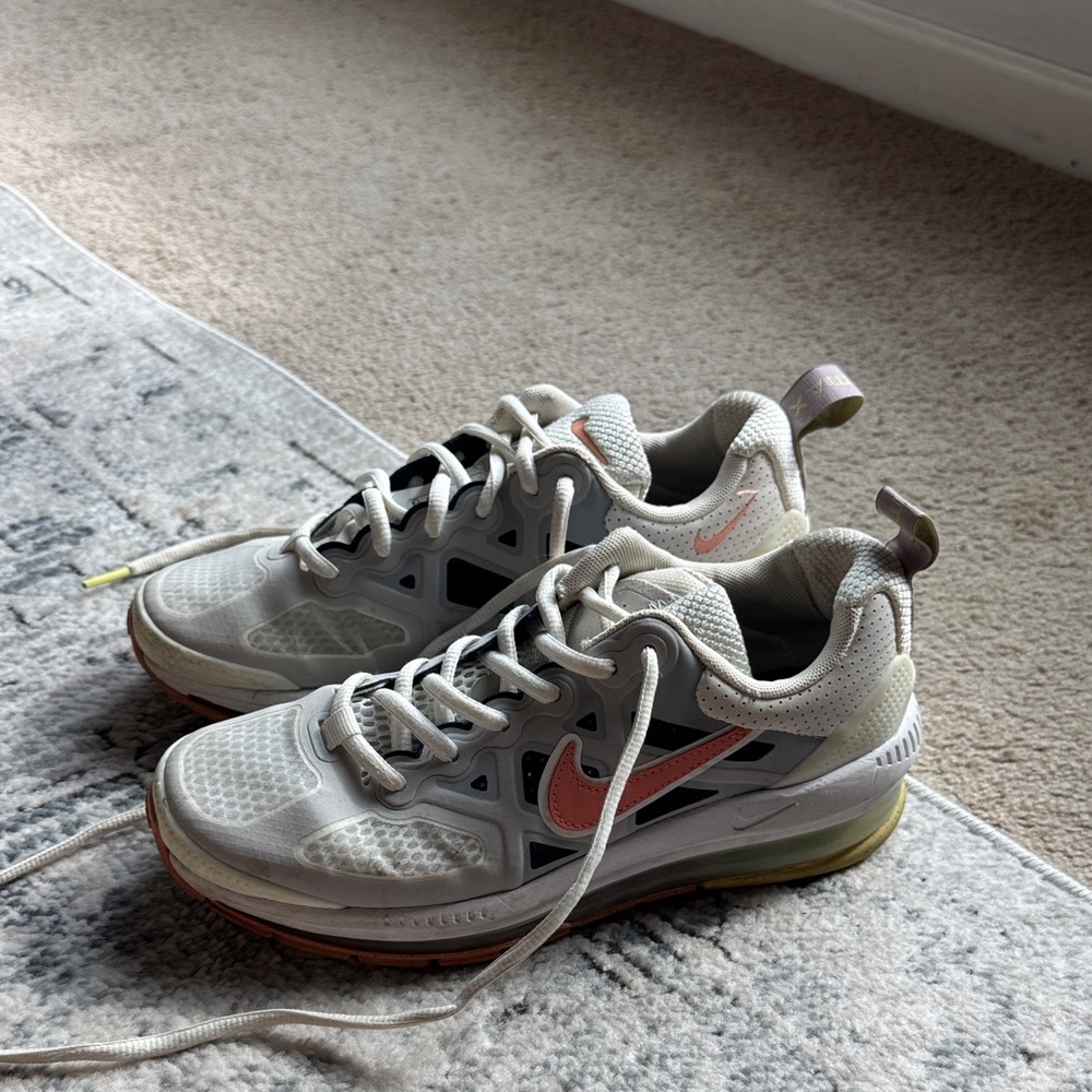 Nike Air Max Cream and Pink Sneakers